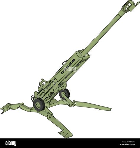 3d Vector Illustration Of A Military Surface To Air Missile Launcher