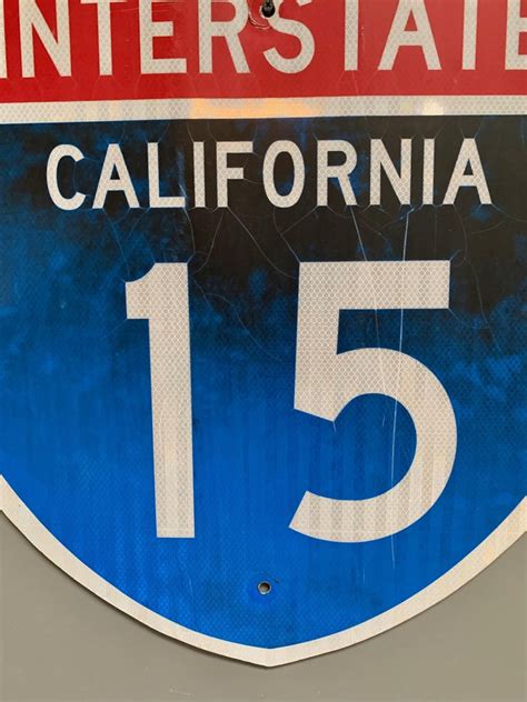 California Interstate 15 Freeway Sign For Sale At 1stdibs Interstate