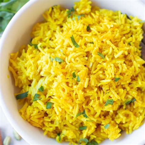 Indian Turmeric Yellow Rice Piping Pot Curry