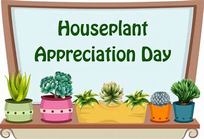 Appreciation Houseplant Monthlies Days Clip National Webclipart