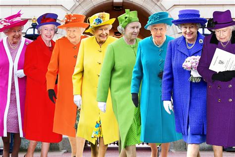 Queen Elizabeths Most Colourful Outfits From Her Neon Green Memes To