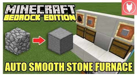 Looking to craft some minecraft smooth stone slabs? Minecraft Bedrock - Auto Smooth Stone Furnace Tutorial ...