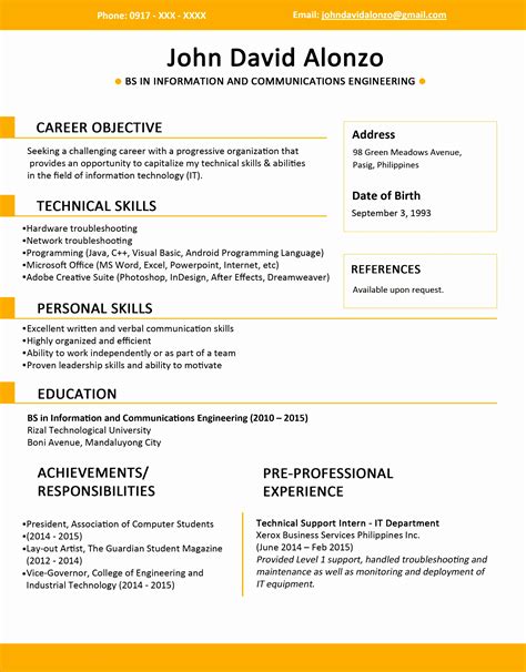 5 Jobstreet Resume Sample Free Samples Examples And Format Resume