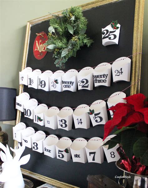 Diy Christmas Countdown Board Confettistyle