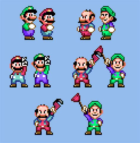 Super Mario World Sprites Blue Yoshi Luigi Publishinggulf