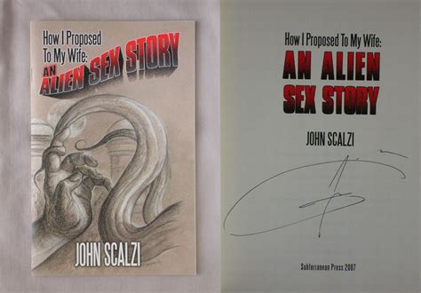how i proposed to my wife an alien sex story by scalzi john like new stapled wraps 2007