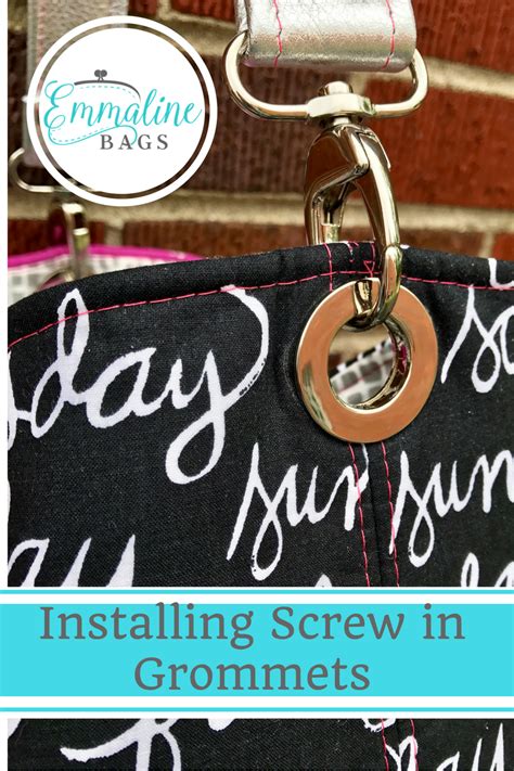 Emmaline Bags Sewing Patterns And Purse Supplies How To Insert Screw