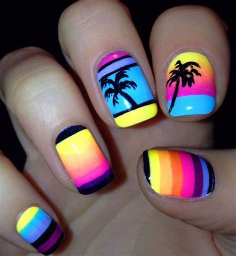 15 Neon Summer Nail Art Designs And Ideas 2016 Fabulous Nail Art Designs