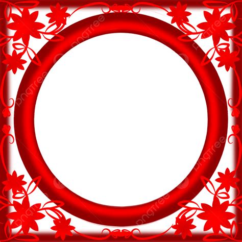 Twibbon Red Png Picture Twibbon Red And White Flower Twibbon Red And