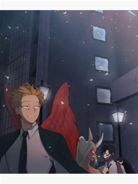 Night Out With Hawks Mirko And Dabi Poster By Hairuko Redbubble