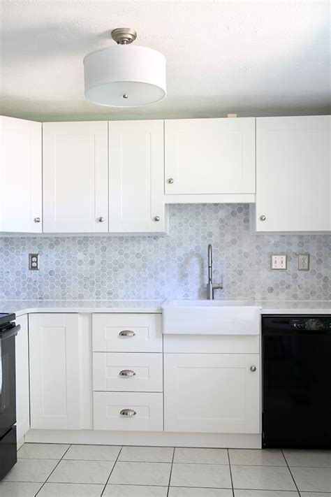 Now to continue with my kitchen transformation we've added crown molding to the top of the cabinets. How to Install a Crown Molding to Kitchen Cabinets ...