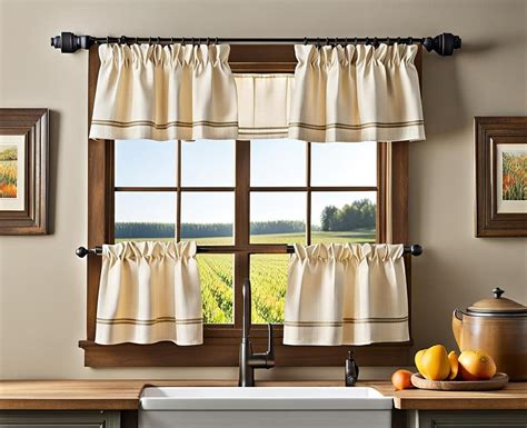 Give Your Kitchen Farmhouse Charm With Rustic Curtains