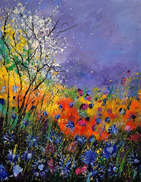 Wild Flowers 4110 Painting By Pol Ledent
