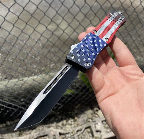 Viper Tec Usa Pride Dual Action Out The Front Knife