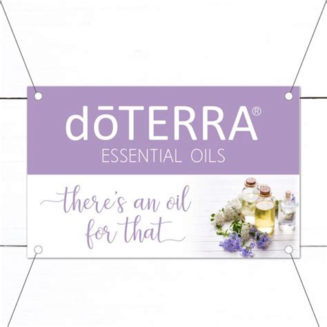 Doterra Booth Banner Theres An Oil For That Banner Doterra Etsy