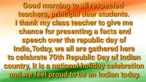 Republic Day Speech In English For Primary Students Supamishi