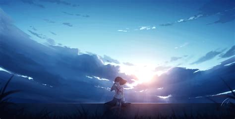 Anime Girl Alone Sitting Hd Anime 4k Wallpapers Images Backgrounds