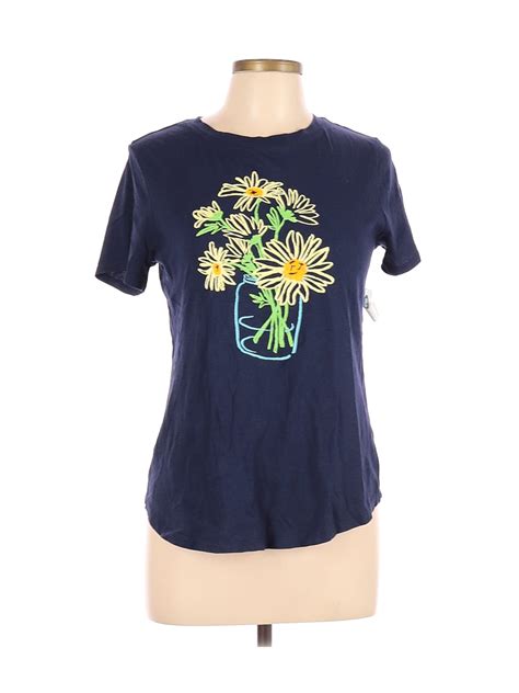 Nwt Old Navy Women Blue Short Sleeve T Shirt M Ebay