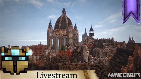 Wir Bauen Eine Stadt Let S Build Live Minecraft Mittelalter Live Youtube