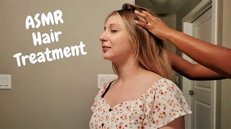 Asmr Relaxing Scalp Massage Oil Treatment Hair Brushing And Shampoo