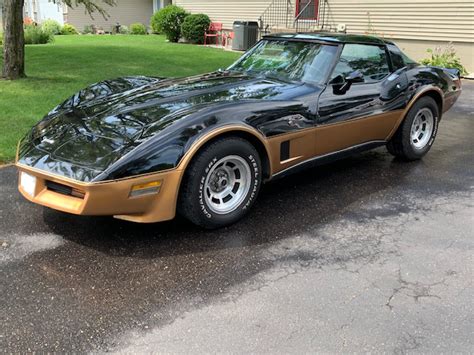 1980 Black And Gold Chevy Corvette T Top Corvette Chevy Corvette