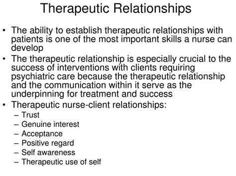 Ppt Therapeutic Relationships Powerpoint Presentation Id300154