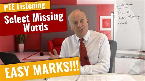 Pte Listening Task 6 Select Missing Words Practice Lesson With Worksheets Youtube