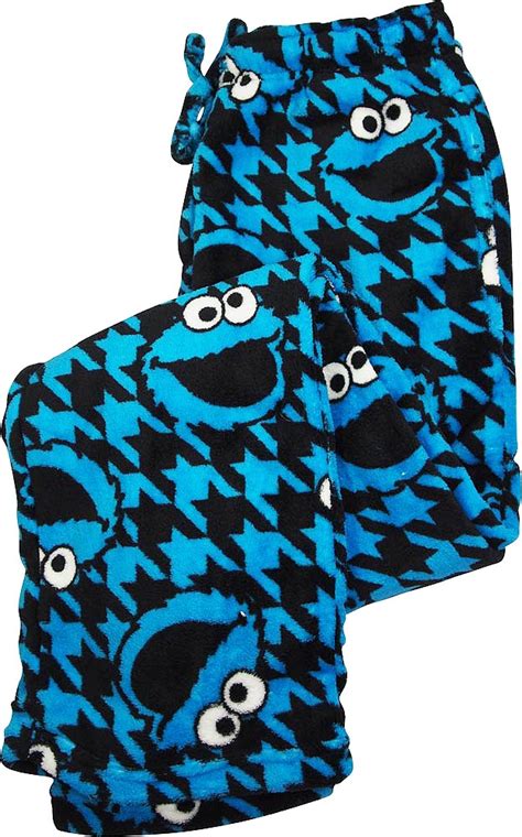 Sesame Street Mens Cookie Monster Micro Fleece Sleep Lounge Pajama Pant