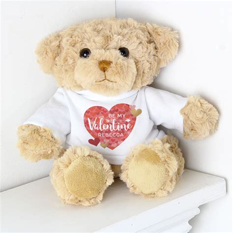 Personalised Be My Valentine Bear Teddy Bears Valentines Bear
