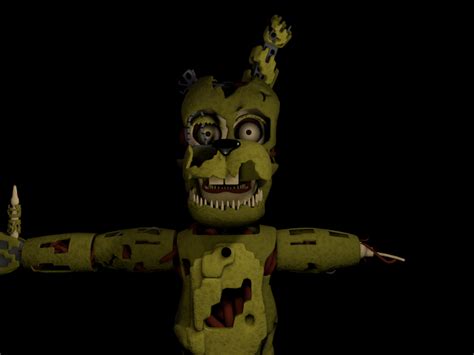 Springtrap Fnaf 6 V2 C4d By Matias124536253 On Deviantart