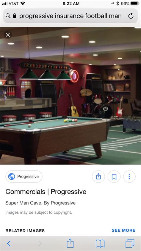 You also have the option of buying a policy from the storage unit company. Progressive Insurance TV Ad Football Man Cave | Football man cave, Man cave, Billiard table