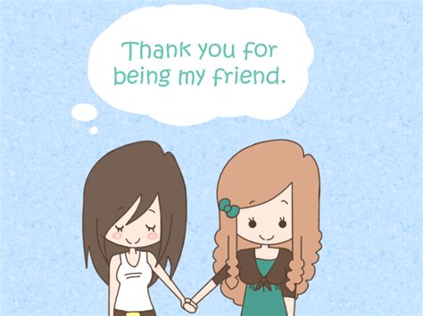 Thank You For Being My Friend Cute Friendship Quote Animated Friend