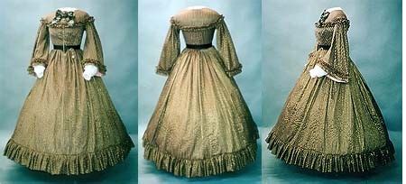 Late 1920s dress with side fullness. Laughing Moon #111 - Early 1860's Civil War Dress Sewing ...
