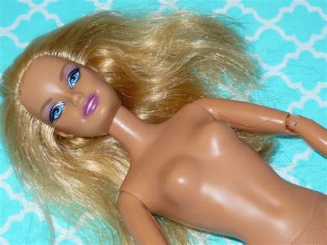 MATTEL BARBIE DOLL FASHIONISTAS GLAM Jointed Arms Nude Naked For OOAK