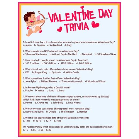 Valentines Day Trivia Questions And Answers Valentines Day Trivia