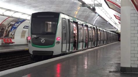 Paris Metro Mf 01 Sur La Ligne 9 Premier Jour Youtube