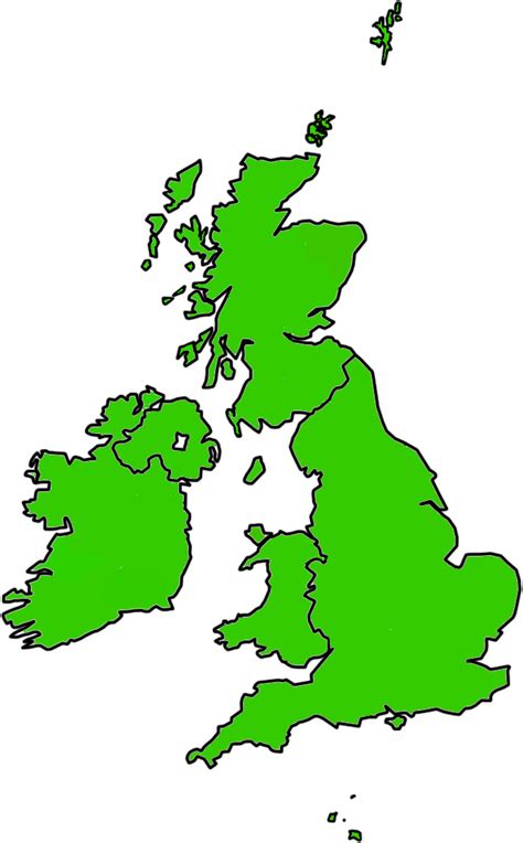 Great Britain Outline Map Clipart Best