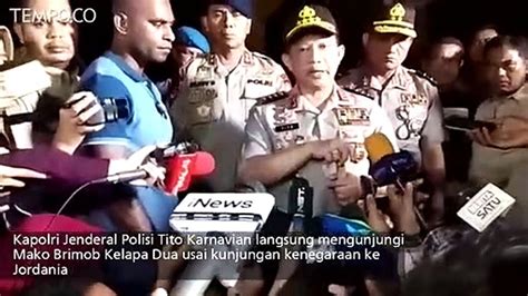 Kapolri Rutan Mako Brimob Tidak Layak Untuk Tahanan Teroris Video