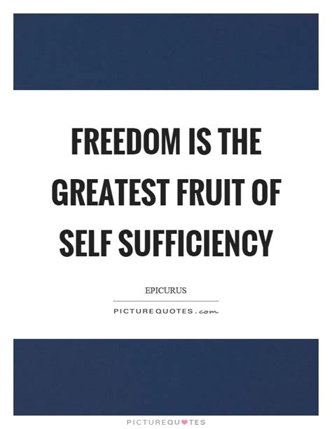 Self Sufficiency Quotes And Sayings Self Sufficiency Picture Quotes