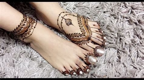 Beautiful Henna Design Feet Mehendi Arabic Foot Henna Tattoo الحناء