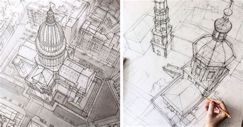 Architectural Hand Drawings Famous