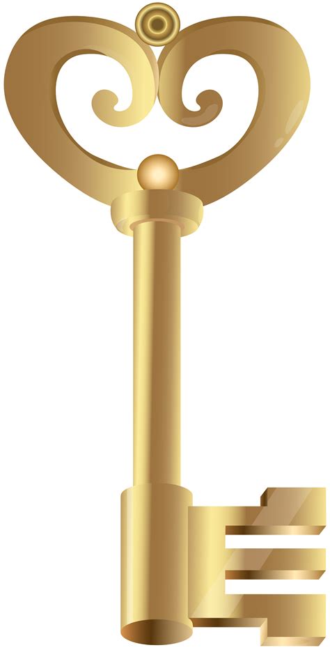 Golden Key Png Clipart Transparent Png Transparent Png Image Clip