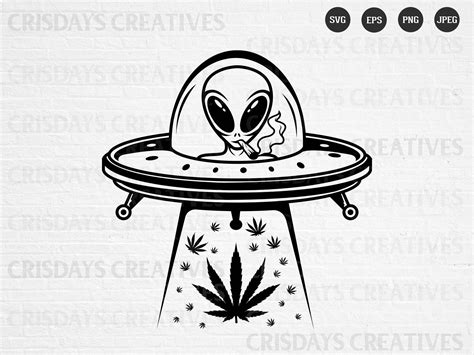 Alien Weed Svg Weed Svg Cannabis Svg Cannabis Alien Svg Etsy Denmark