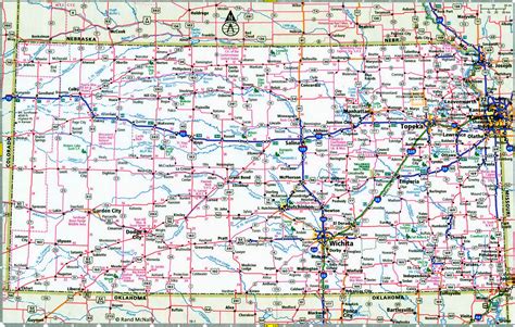 Kansas Interstate Highways Map I I I Free Road Map State Number Free