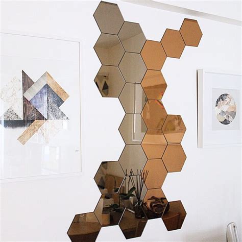 Hexagon Mirrors Hexagon Mirror Ikea Mirror Abstract Artwork