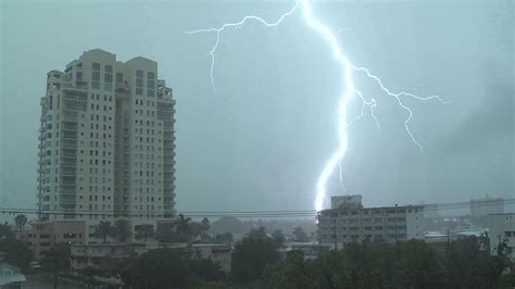 Severe Thunderstorms Intense Lightning Ft Lauderdale Fl