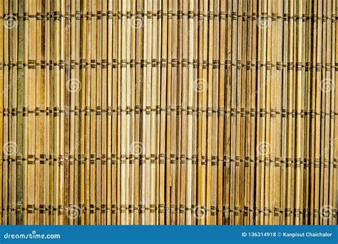 Close Up Background From Bamboo Clothwooden Bamboo Mat Texture