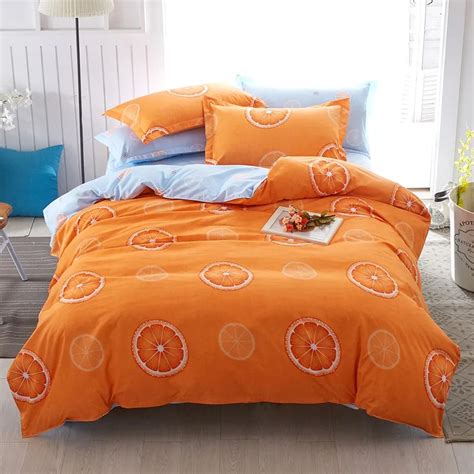 Fruit Orange Bedding Sets Duvet Cover Set Queen King Twin Size Bed