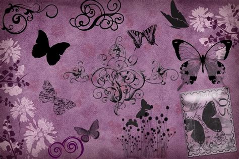 46 Purple Butterfly Desktop Wallpaper Wallpapersafari