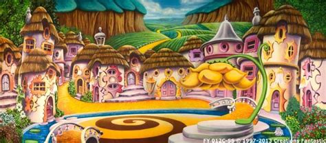 Backdrop Fy 012c Ss Munchkin Land C Wizard Of Oz Musical Wizard Of